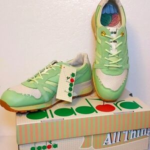 Diadora N9000 Feature X Cream Pistachio Lace-Up